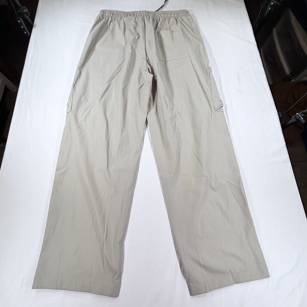 NWT COOFANDY Men's L Utility Straight Fit Cargo Pants Casual Khaki Drawstring - Picture 4 of 11